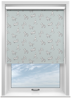 Zebra, Sea Green - Roller Blind